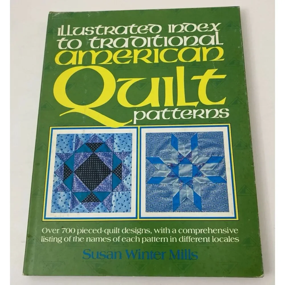 Illustrated Index Quilt Patterns Trad Amer Qu by Mills (Hardcover) VTG